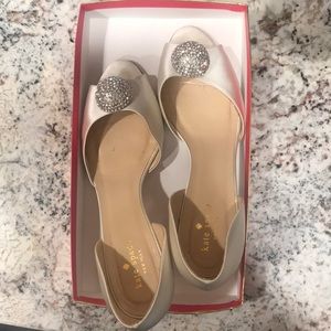 Kate Spade Emison Ivory Satin Heels